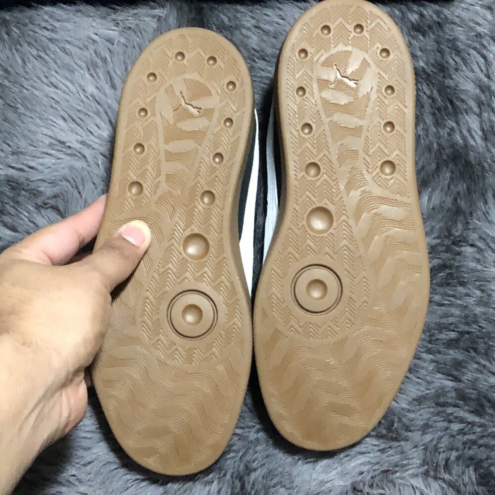 PUMA Kids Suede Leather Black and White Gum Sneakers Size 4.5 NWOT No Box - Picture 6 of 6